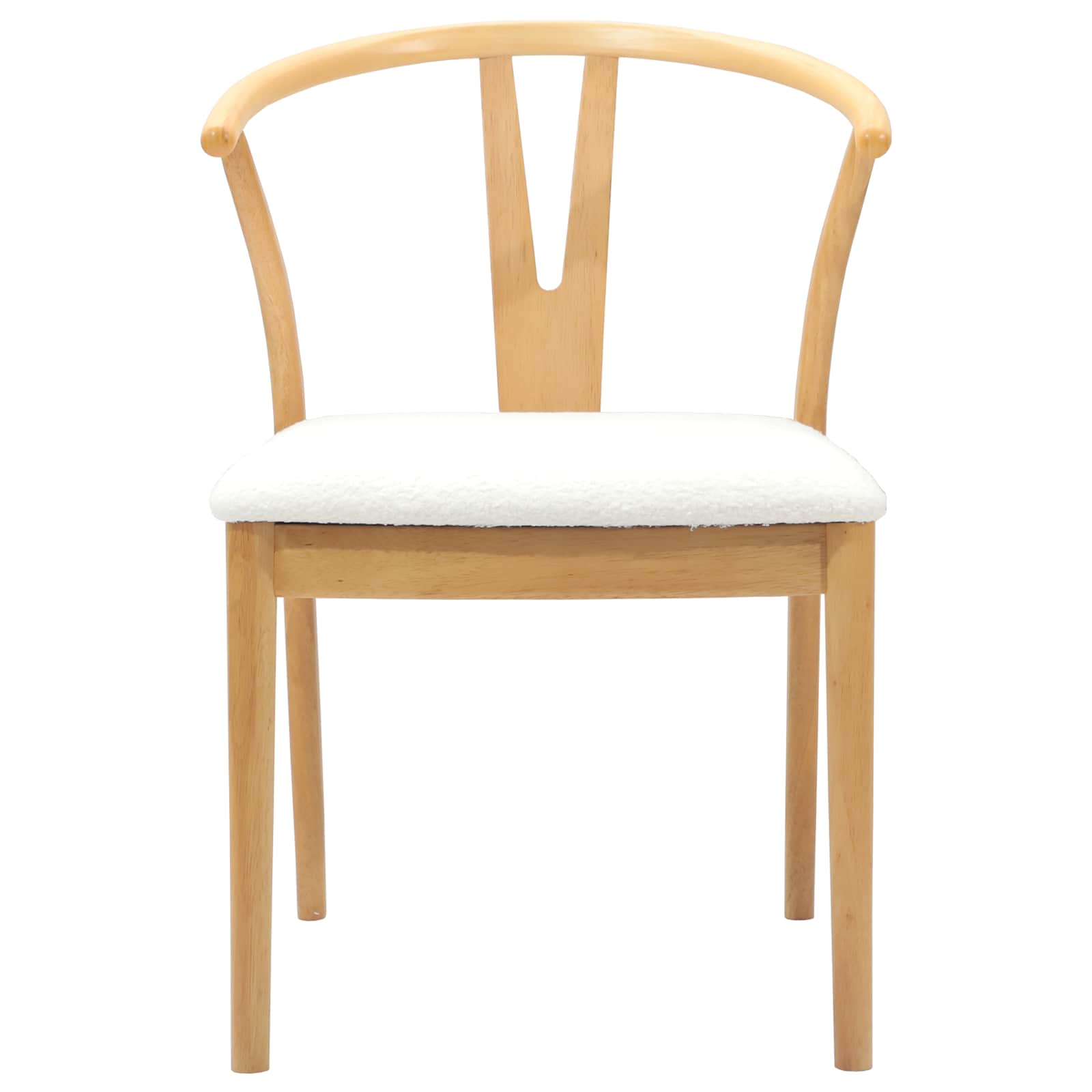 Scaun de sufragerie 2 pcs Natural si deschis — imaginea 5