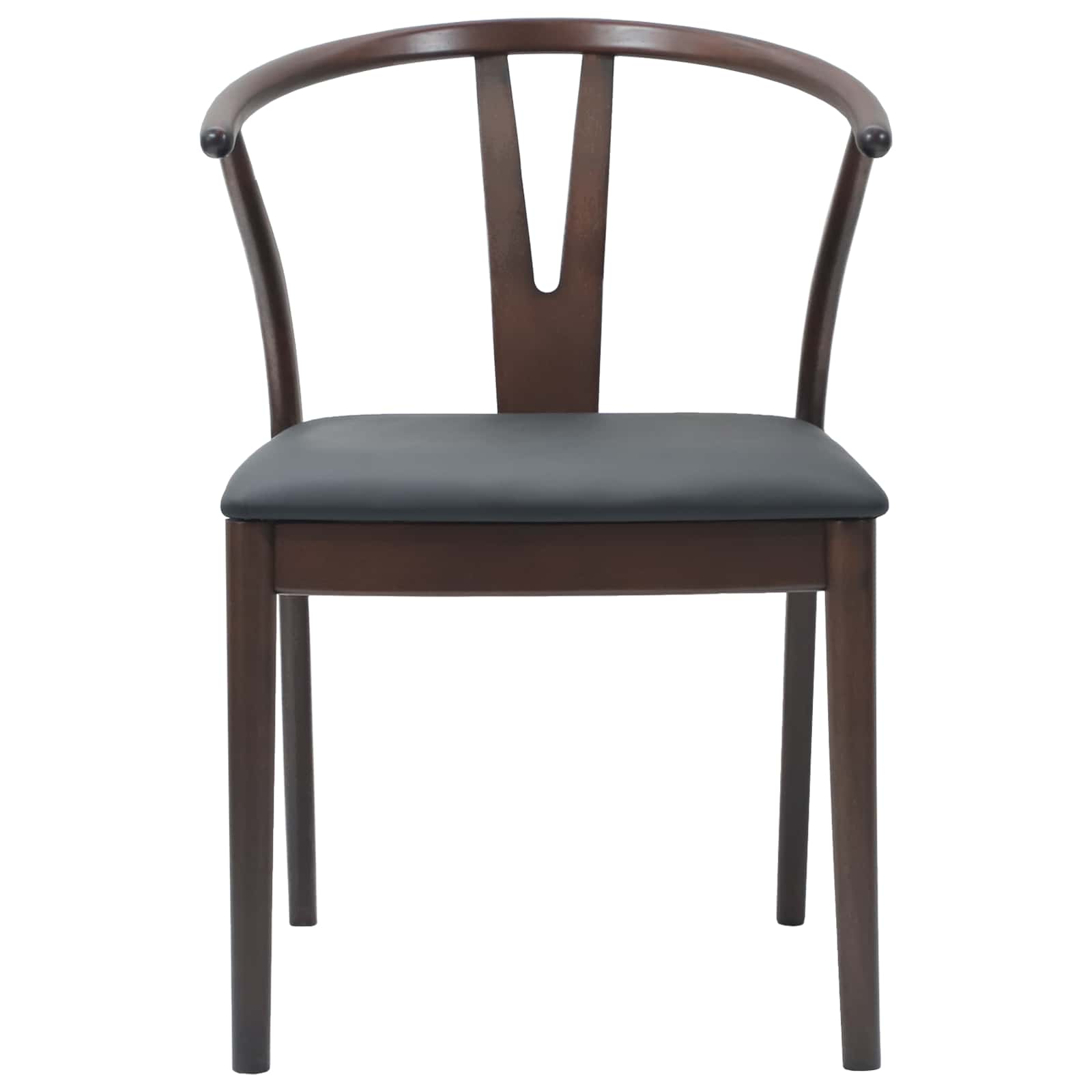 Scaun de sufragerie 2 pcs Maro deschis si negru — imaginea 5
