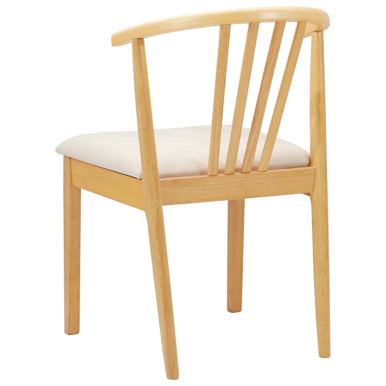 Scaun de sufragerie 2 pcs Natural si deschis — imaginea 7