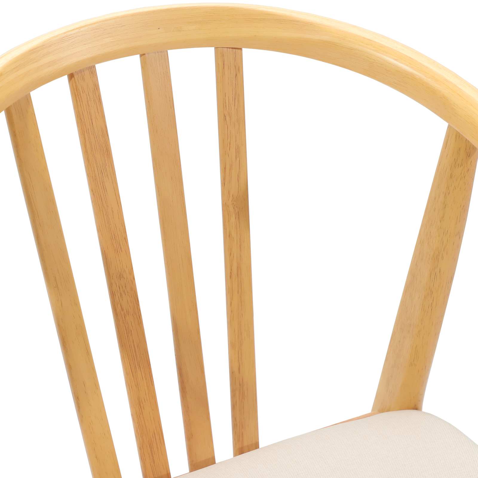 Scaun de sufragerie 2 pcs Natural si deschis — imaginea 8