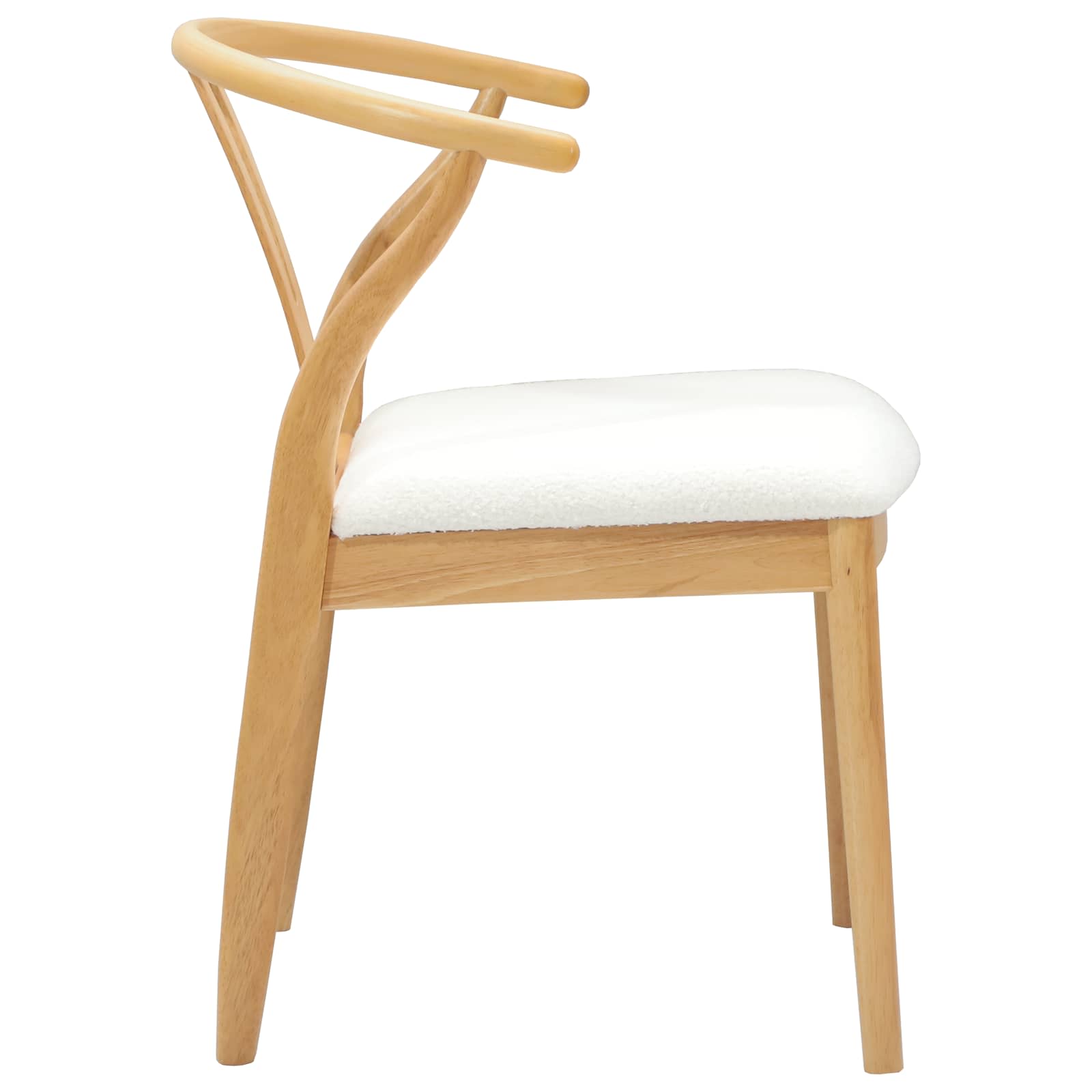 Scaun de sufragerie 2 pcs Natural si deschis — imaginea 6