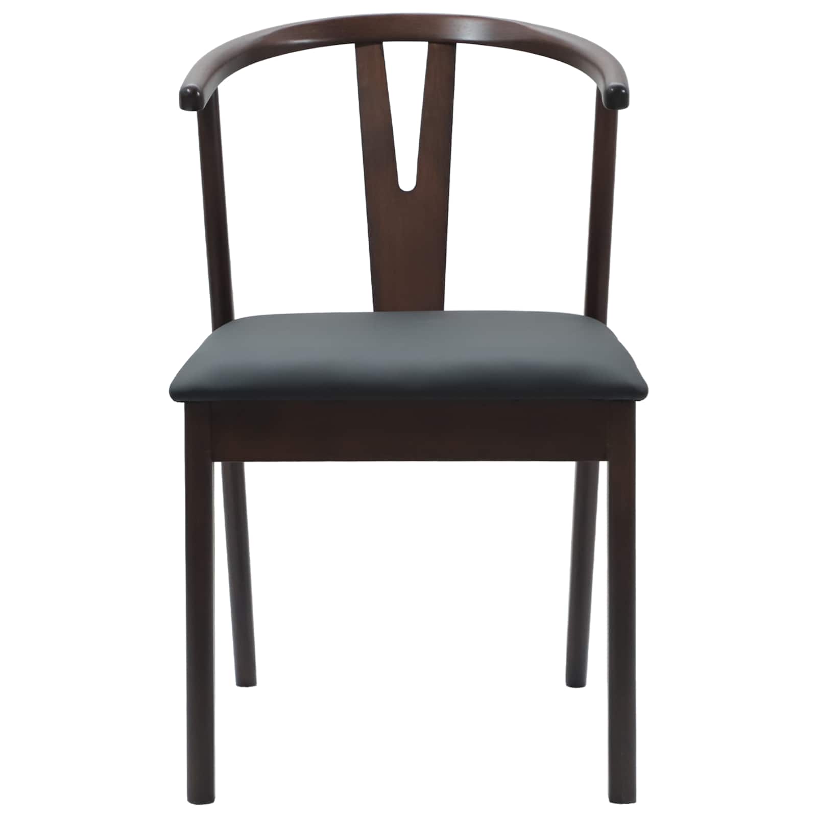 Scaun de sufragerie 2 pcs Maro deschis si negru — imaginea 5