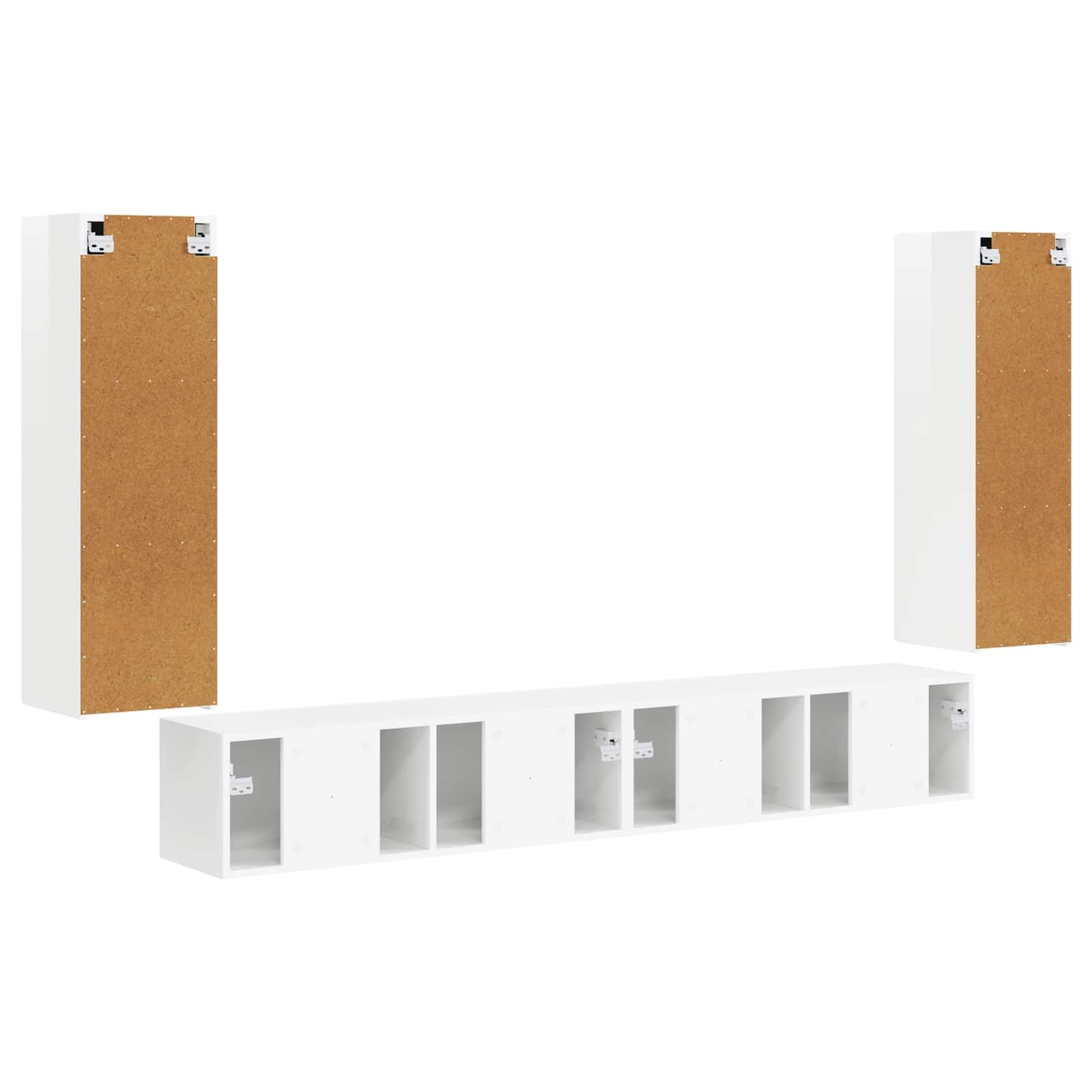 Pe perete 4 pcs Alb lucios — imaginea 8