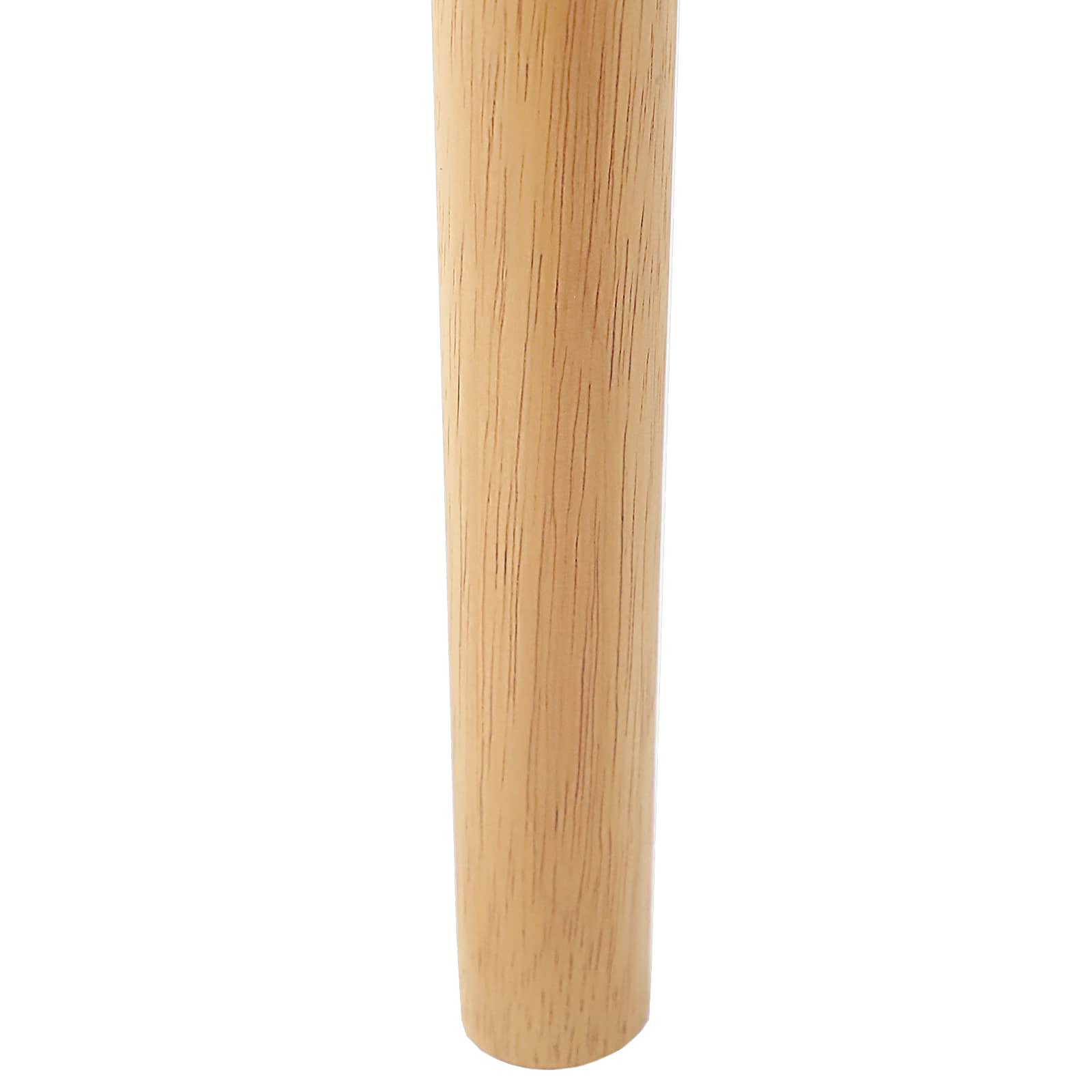 Scaun de sufragerie 2 pcs natural Lemn Solid de Cauciuc — imaginea 10