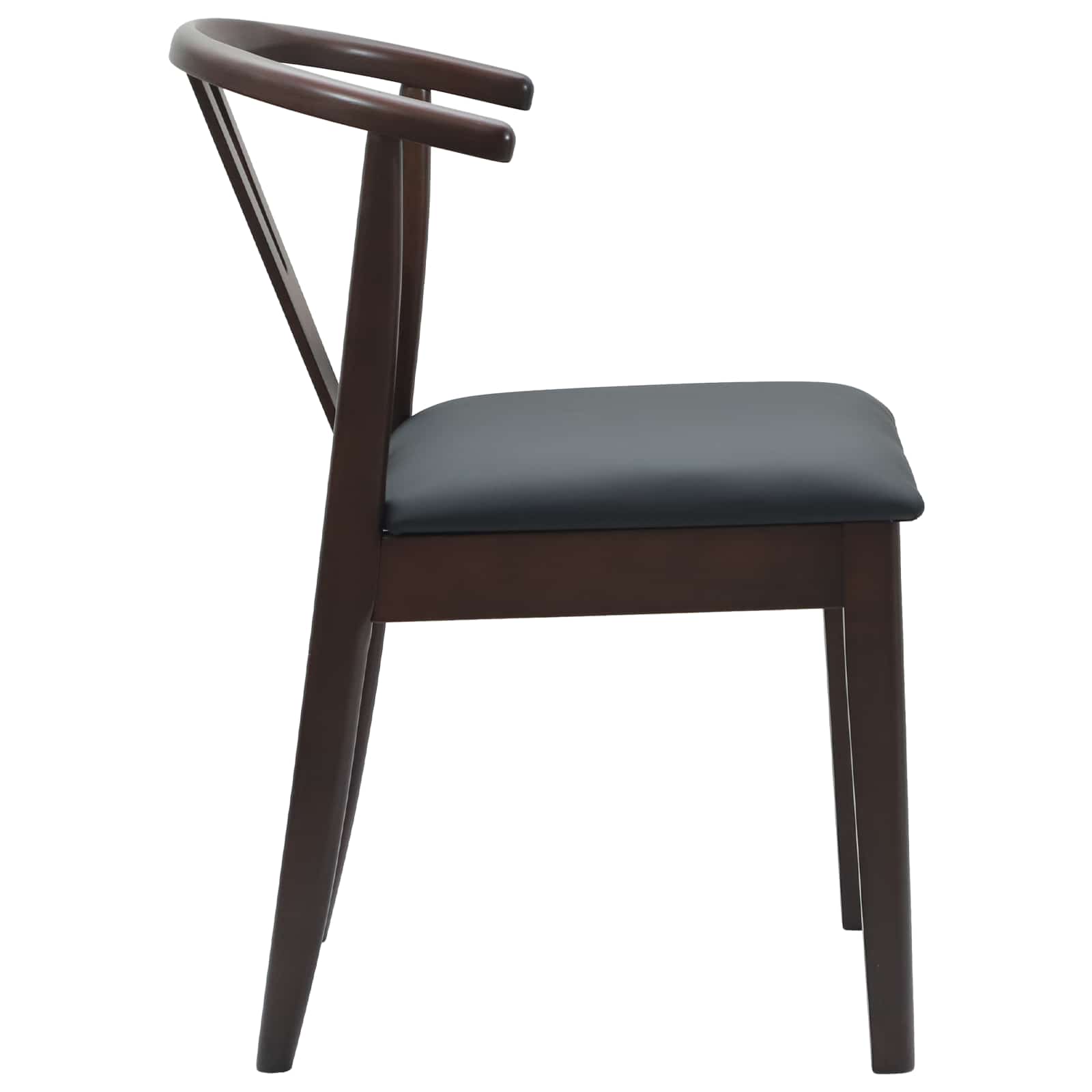 Scaun de sufragerie 2 pcs Maro deschis si negru — imaginea 6