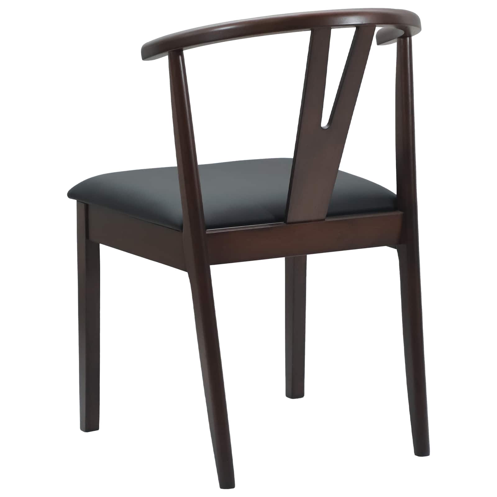 Scaun de sufragerie 2 pcs Maro deschis si negru — imaginea 7