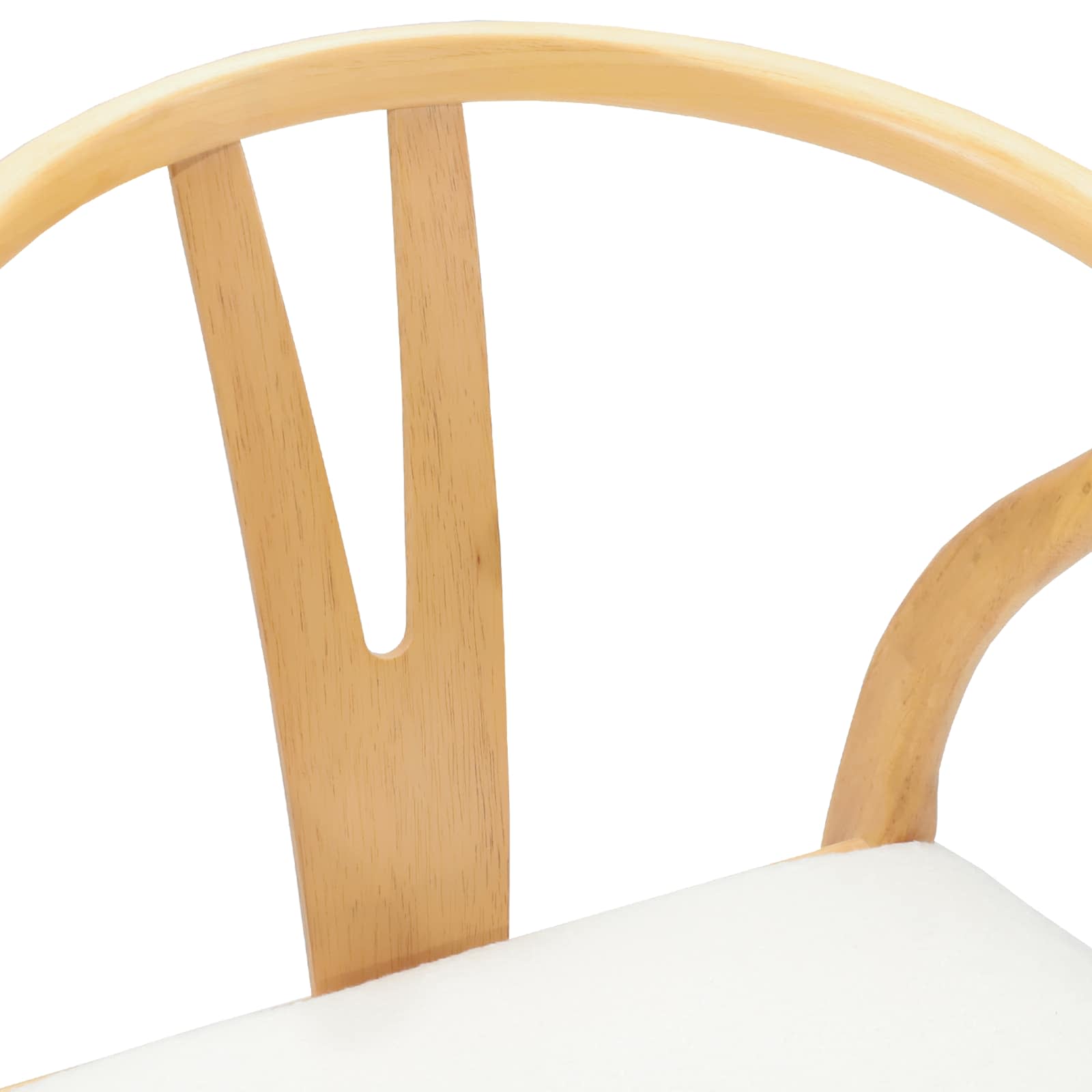 Scaun de sufragerie 2 pcs Natural si deschis — imaginea 8