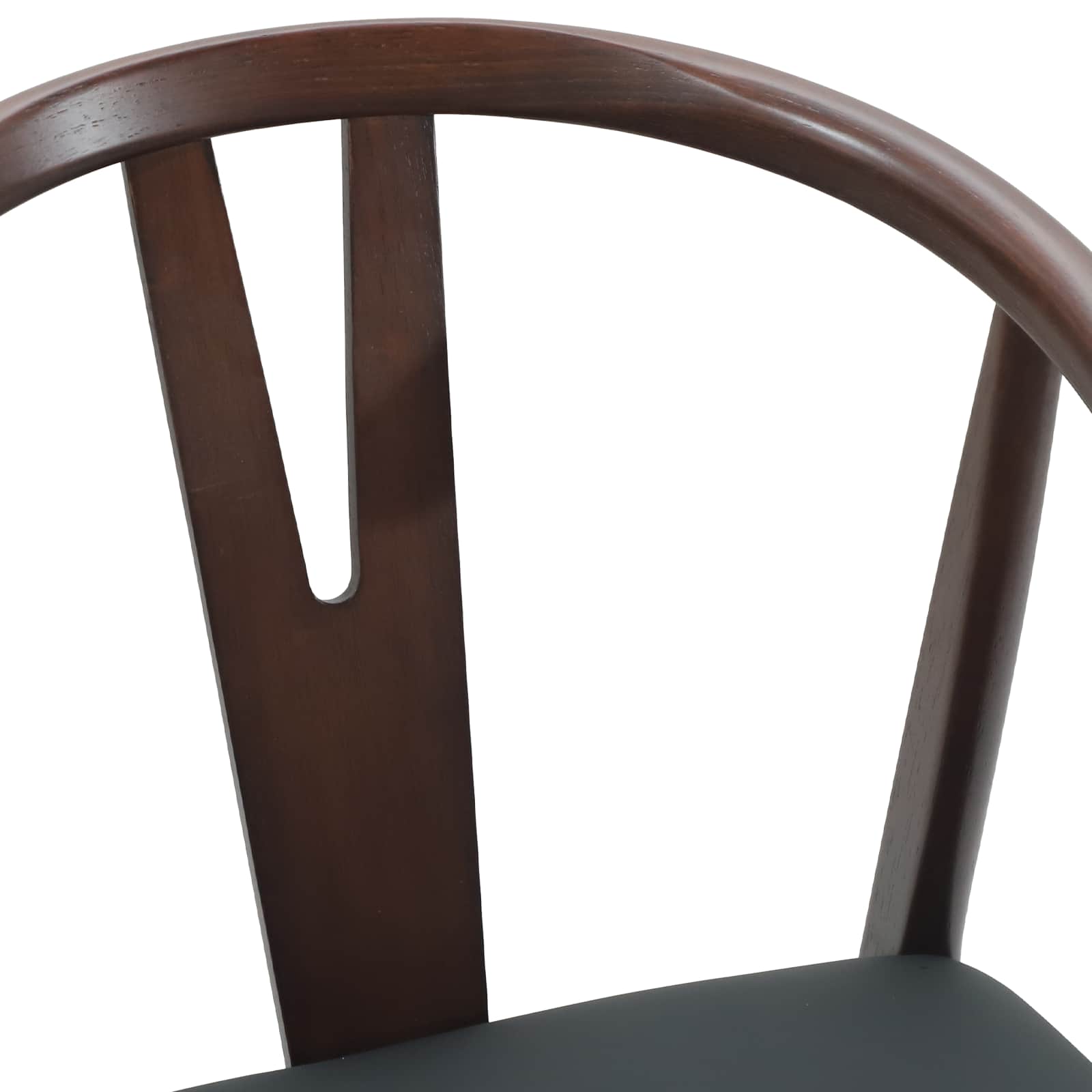Scaun de sufragerie 2 pcs Maro deschis si negru — imaginea 8