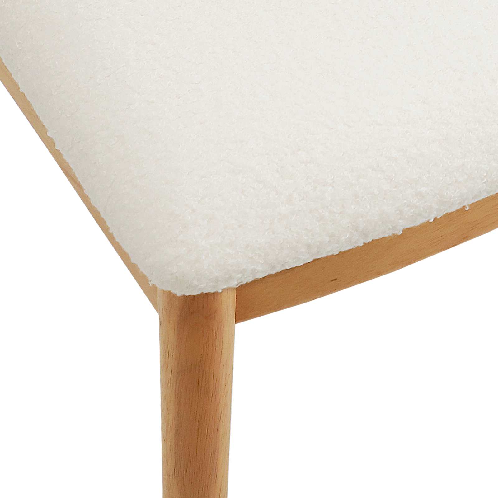 Scaun de sufragerie 2 pcs Natural si deschis — imaginea 9