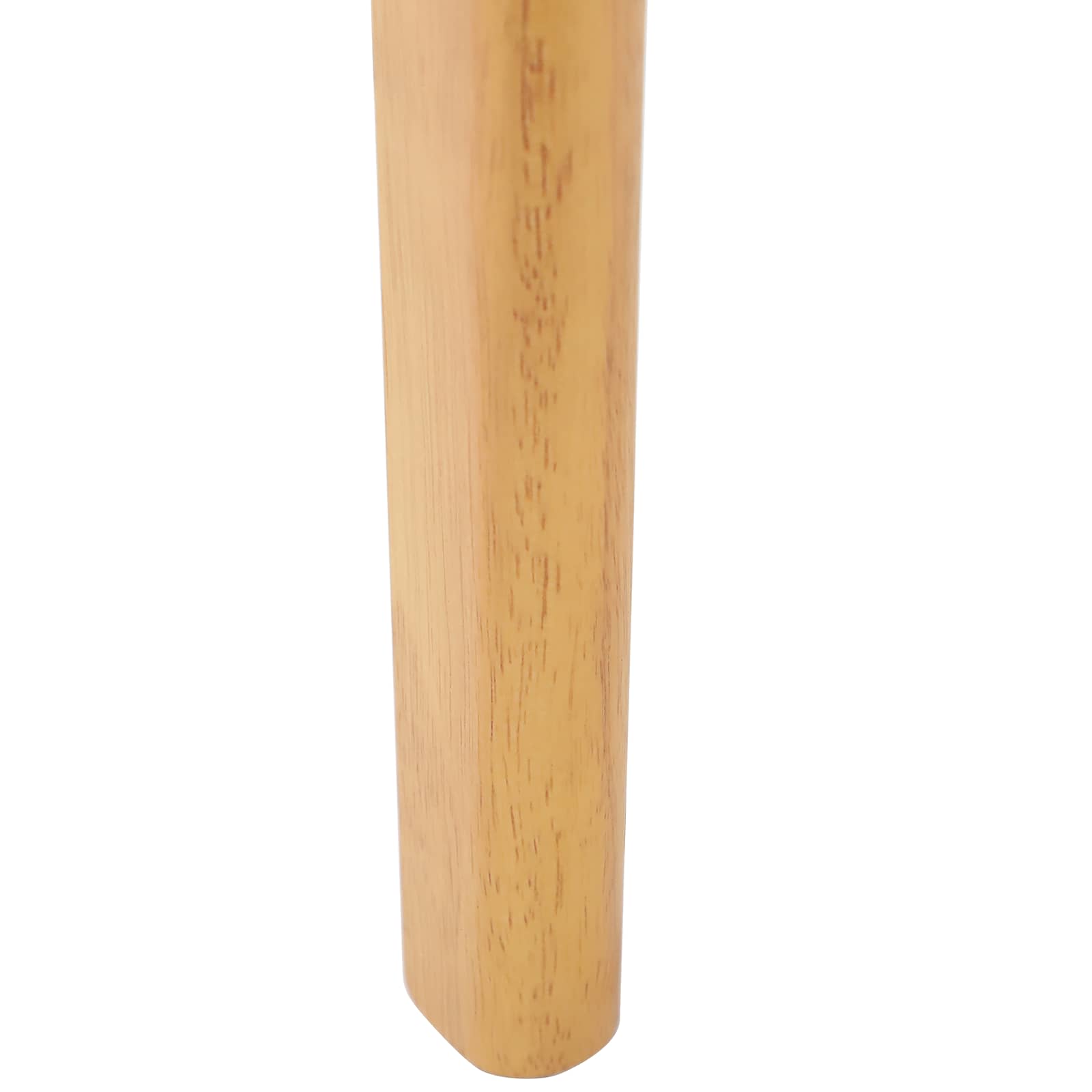 Scaun de sufragerie 2 pcs Natural si Alb Lemn de cauciuc solid — imaginea 10