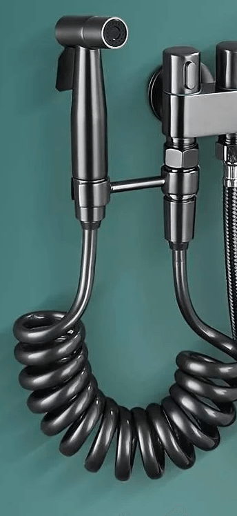 Set Dus Igienic Pentru Bideu sau Vas WC cu Furtun Extensibil si Toate Accesoriile Incluse — imaginea 6