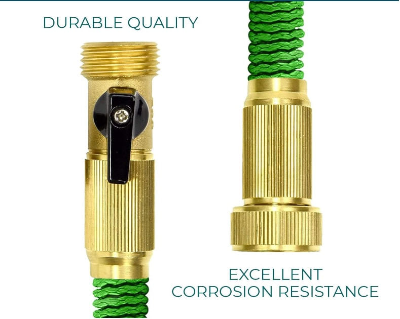 Furtun extensibil pentru gradina SUPER HOSE 50 FT = 15 m VERDE