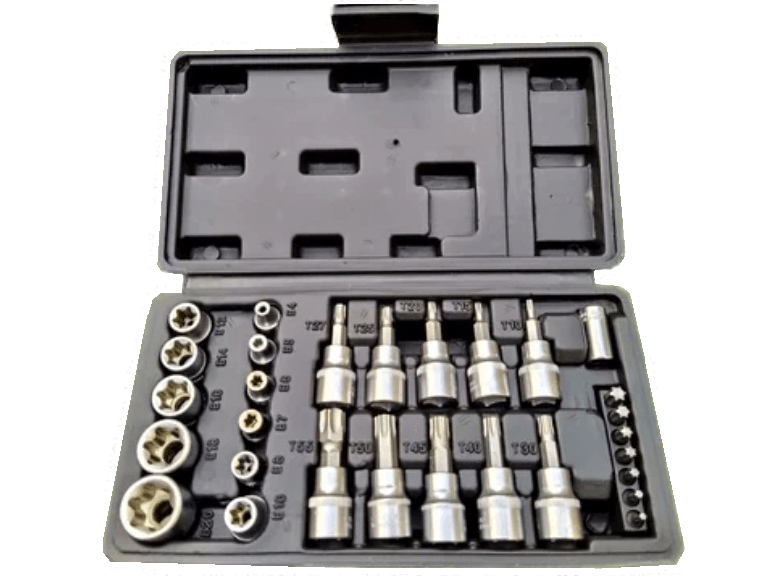Trusa 29 piese Chei Tubulare Torx si Capete Biti Torx
