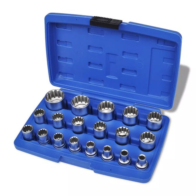 Set chei tubulare bihexagonale 19 piese — imaginea 4