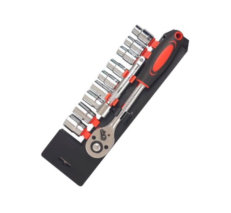 Set de Chei Tubulare 1/2" cu Clicket - 12 Bucati, din Crom si Vanadiu — imaginea 2