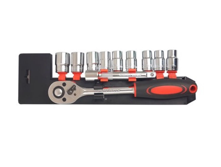 Set de Chei Tubulare 1/2" cu Clicket - 12 Bucati, din Crom si Vanadiu — imaginea 3