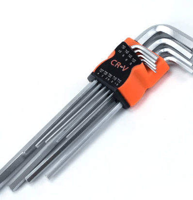 Set 9 chei hexagonale tip imbus cu capat sferic SCURTE 1.5-10mm — imaginea 3