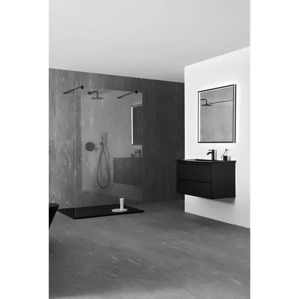 Baterie lavoar Ideal Standard Ceraline monocomanda finisaj negru mat — imaginea 10