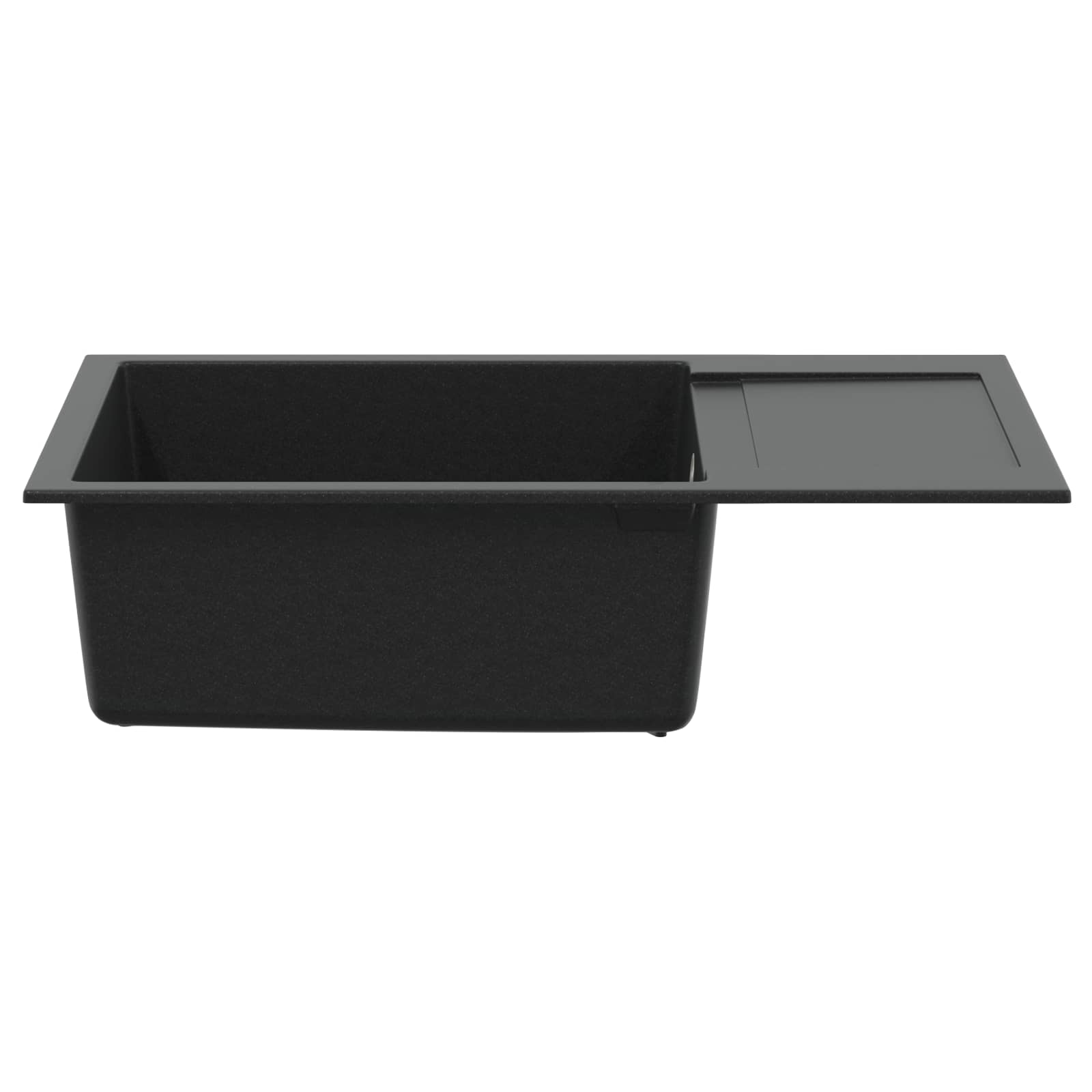 Chiuveta Negru 780 x 500 mm 80% Quartz si 20% Rasina — imaginea 3