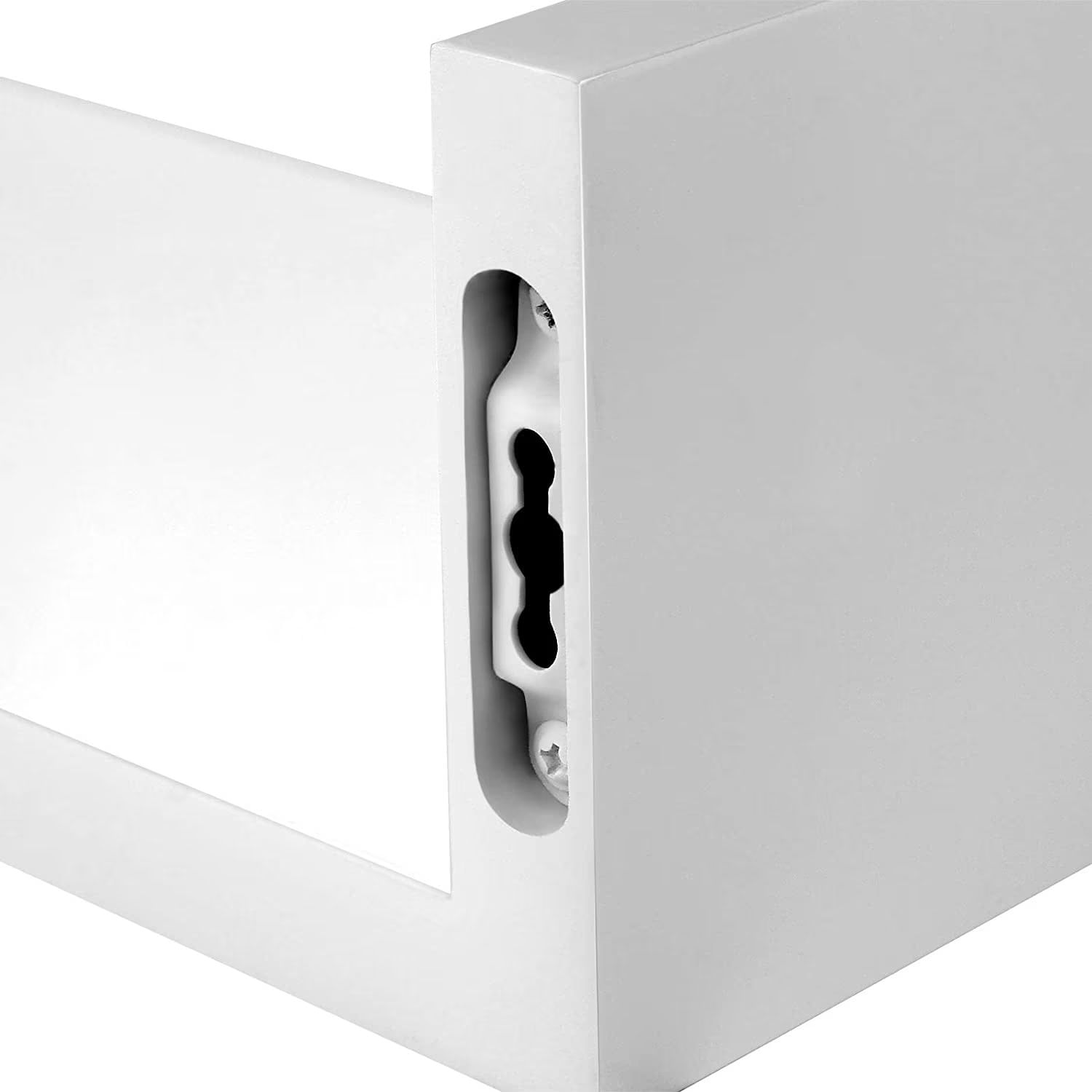 Rafturi plutitoare de perete, set 3 bucati, MDF, 30, 35 si 40 cm, alb — imaginea 7