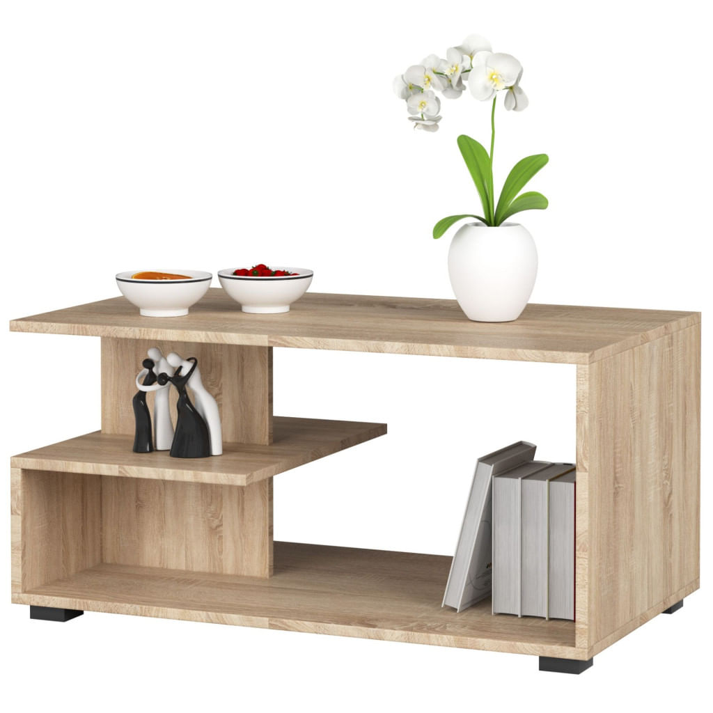 Masuta de cafea, PAL laminat, 90x51x45 cm, stejar sonoma — imaginea 3