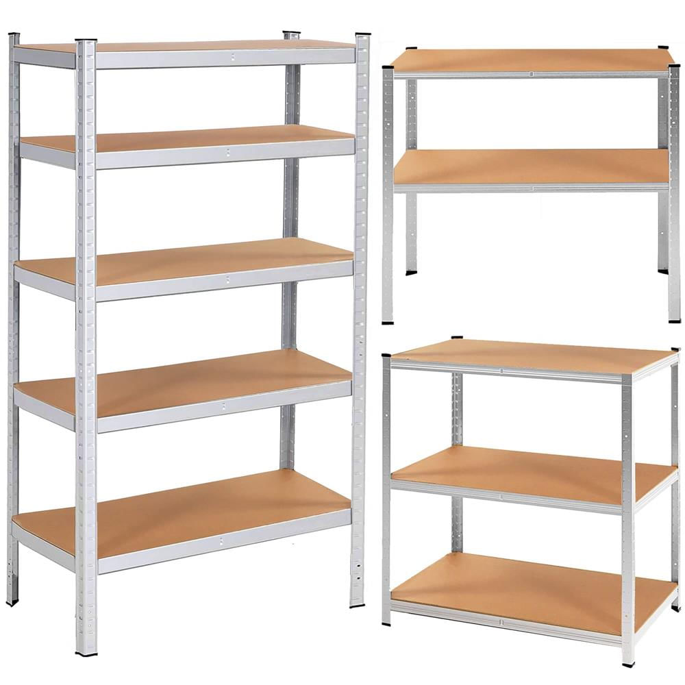Raft cadru metalic modular pentru depozitare, 5 polite, 180x100x60cm, sarcina 1000kg — imaginea 2