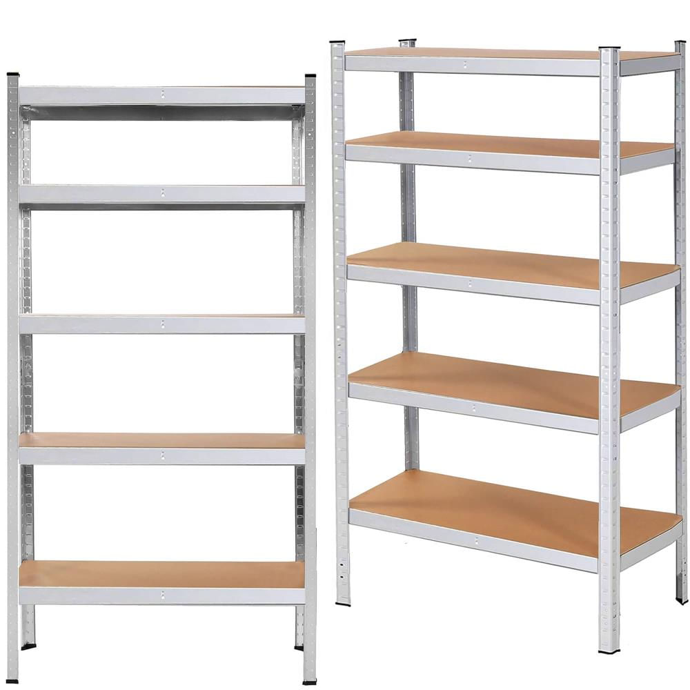 Raft cadru metalic modular pentru depozitare, 5 polite, 180x100x60cm, sarcina 1000kg — imaginea 6
