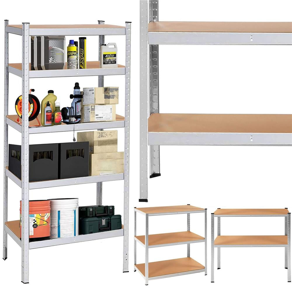 Raft cadru metalic modular pentru depozitare, 5 polite, 180x100x60cm, sarcina 1000kg — imaginea 9