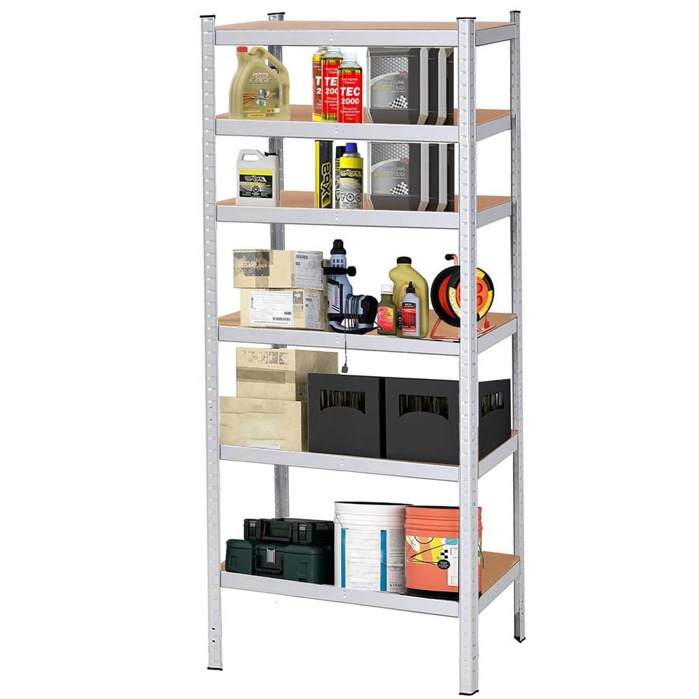 Raft cadru metalic modular pentru depozitare, 6 polite, 225x110x50cm, sarcina 900kg — imaginea 3