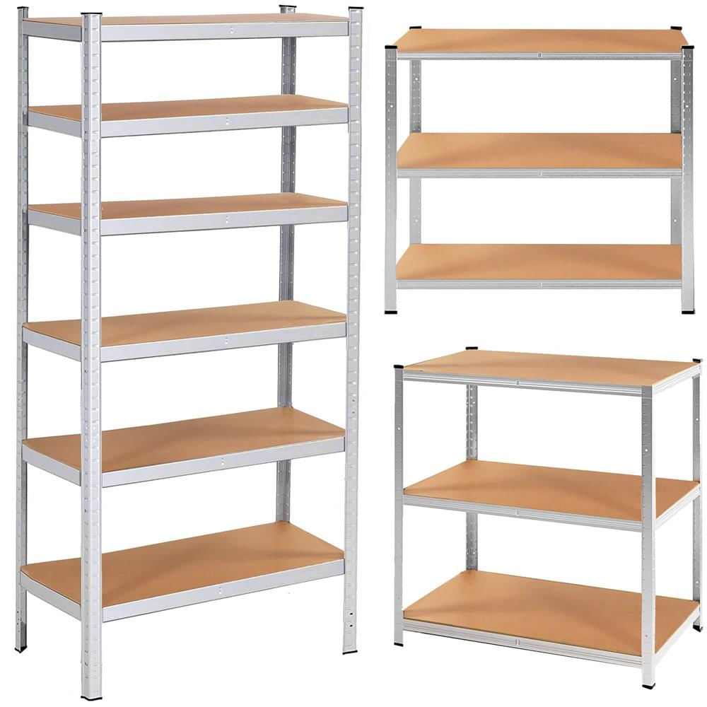 Raft cadru metalic modular pentru depozitare, 6 polite, 225x110x50cm, sarcina 900kg — imaginea 4