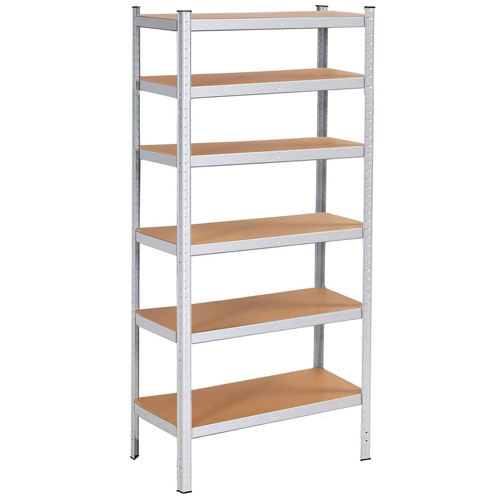 Raft cadru metalic modular pentru depozitare, 6 polite, 225x110x50cm, sarcina 900kg — imaginea 6