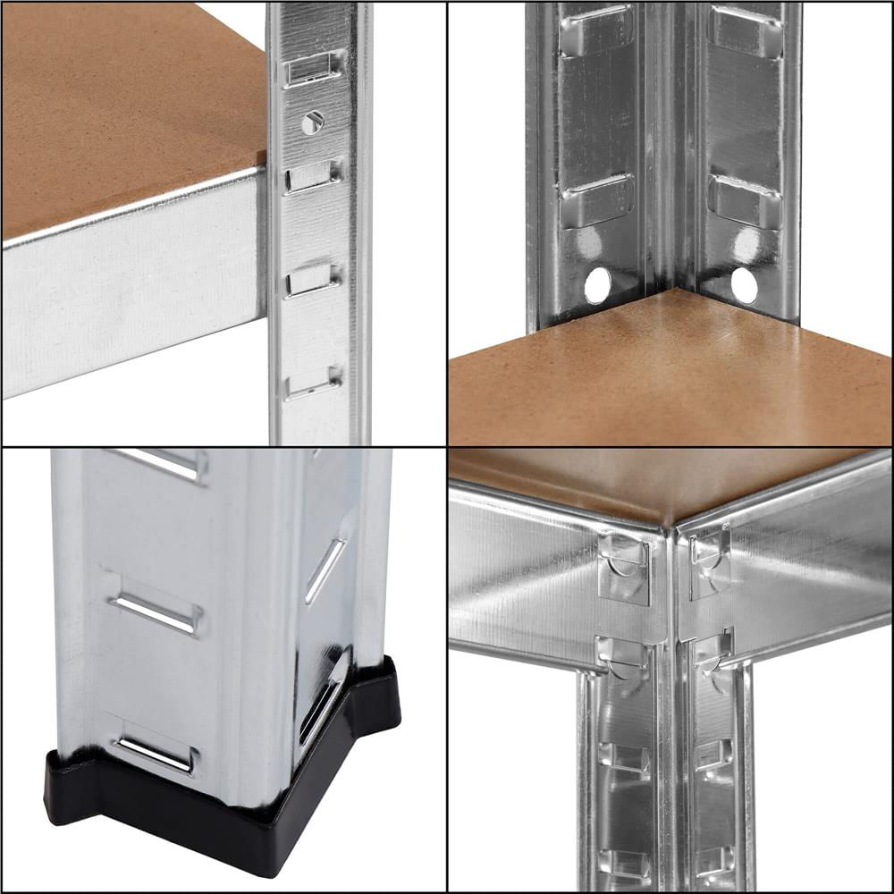 Raft cadru metalic modular pentru depozitare, 6 polite, 225x110x50cm, sarcina 900kg — imaginea 13