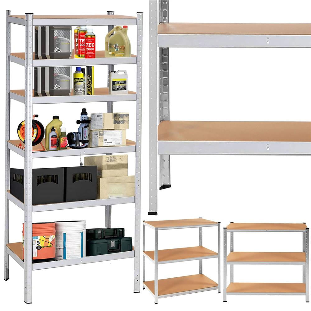 Raft cadru metalic modular pentru depozitare, 6 polite, 225x110x50cm, sarcina 900kg — imaginea 14