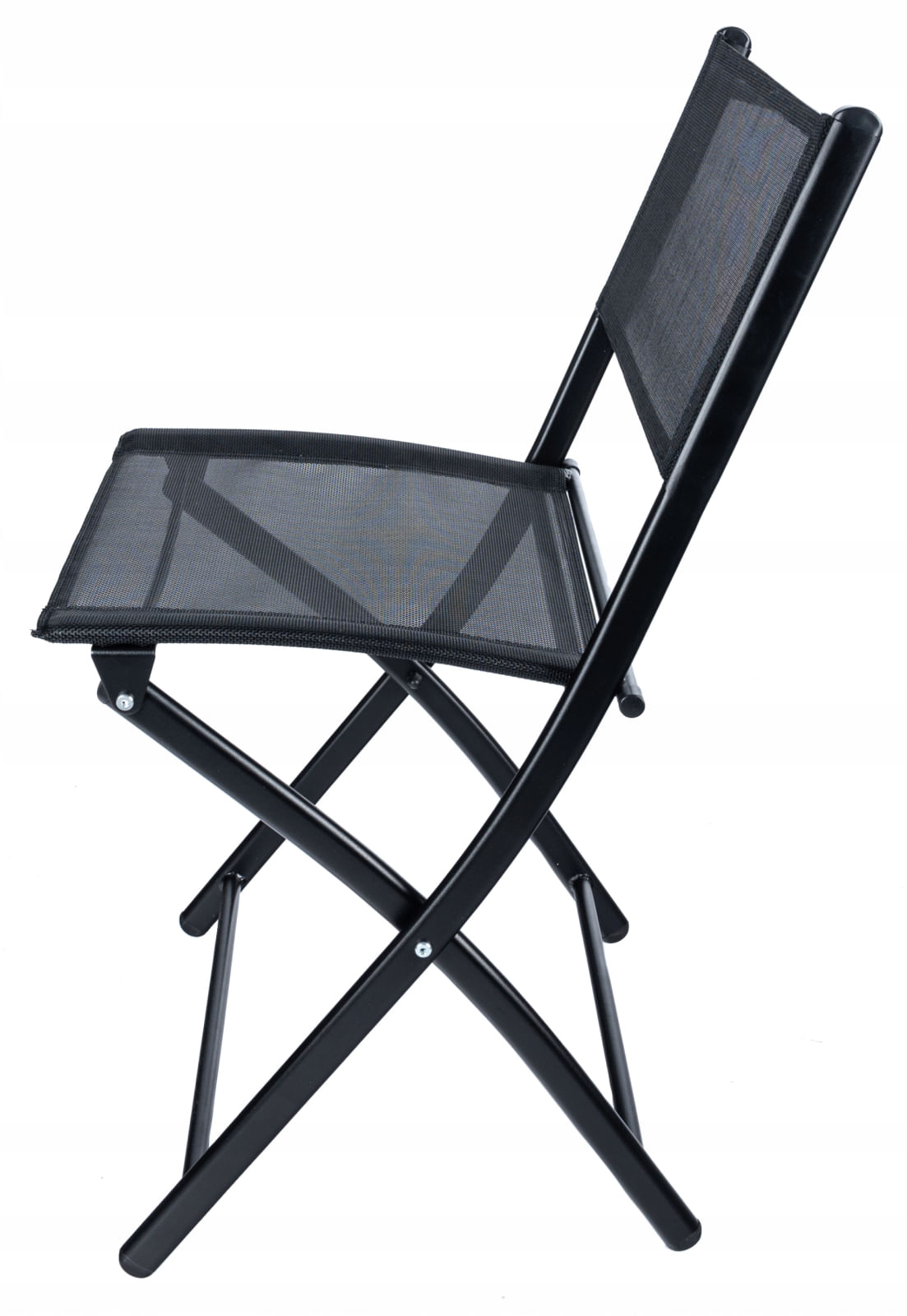 Set mobilier gradina Sersimo Oneiro, 2 scaune pliabile, 1 masa, negru — imaginea 2