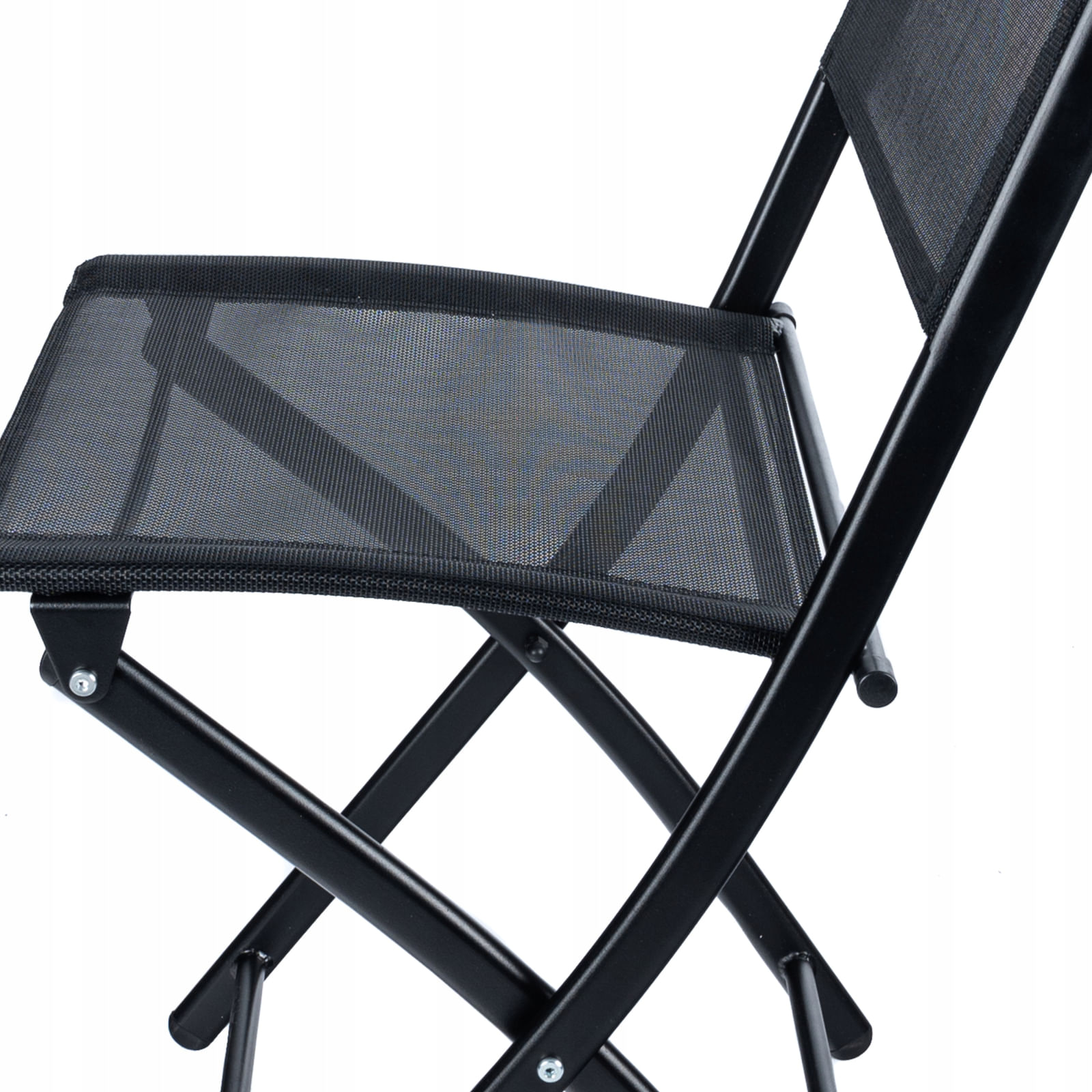 Set mobilier gradina Sersimo Oneiro, 2 scaune pliabile, 1 masa, negru — imaginea 13