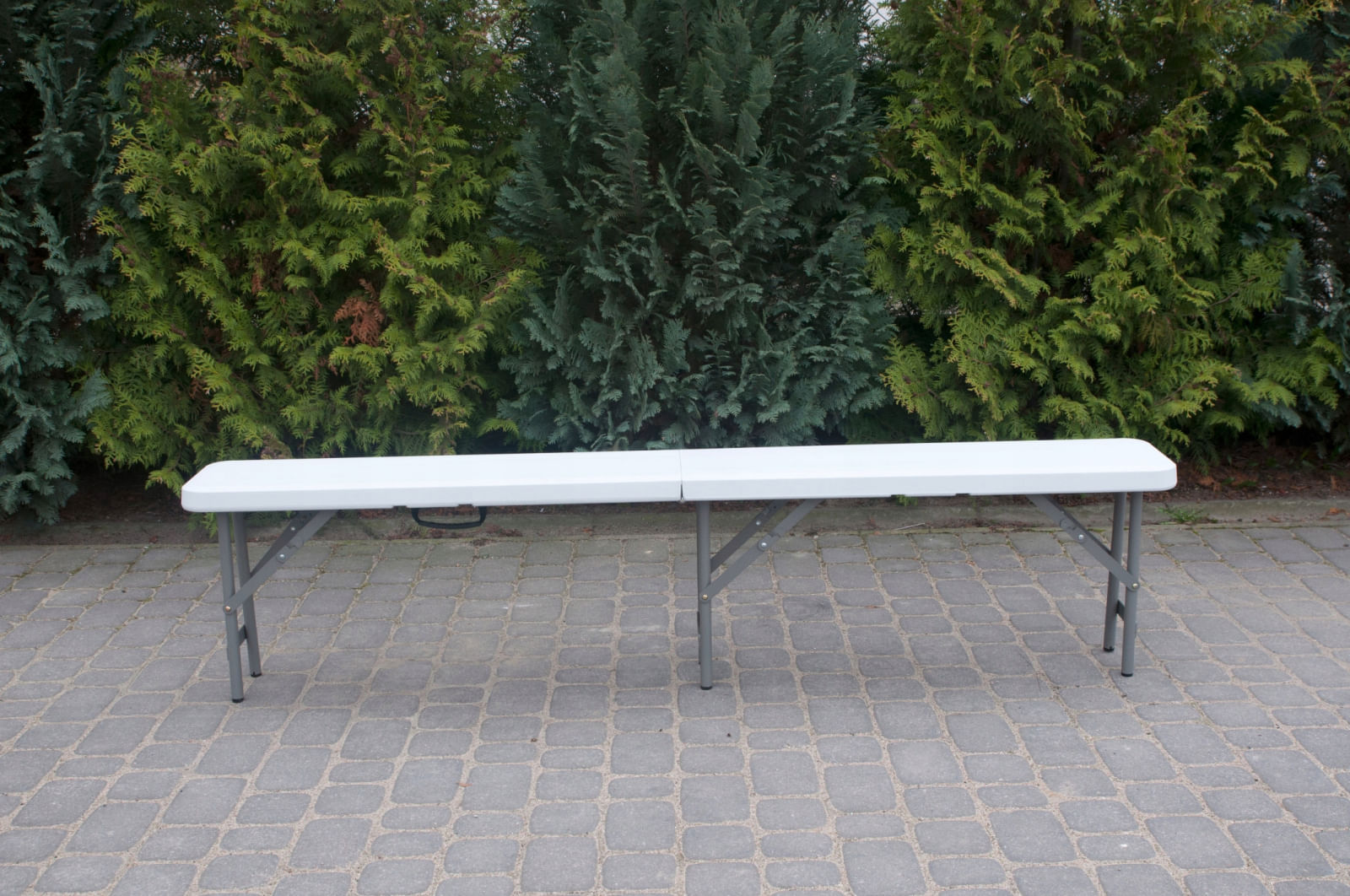 Set masa cu 2 banci pliabile tip valiza pentru gradina, camping, terase, 180x72x75cm — imaginea 14