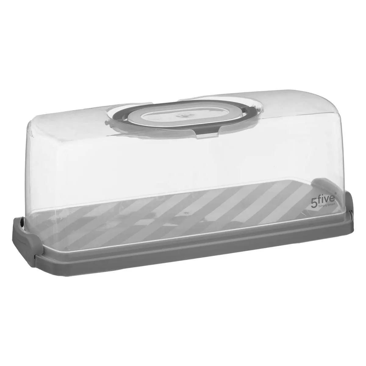 Cutie depozitare paine, 5Five, polipropilena, 36x13x16 cm, gri — imaginea 4