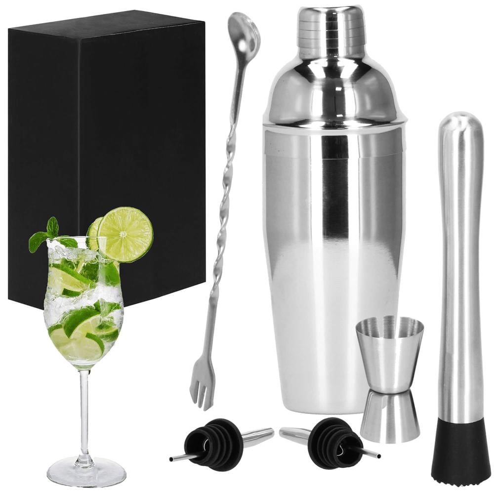 Set Cocktail Shaker Kit pentru barmani 750ml, KI14, 6 piese — imaginea 10