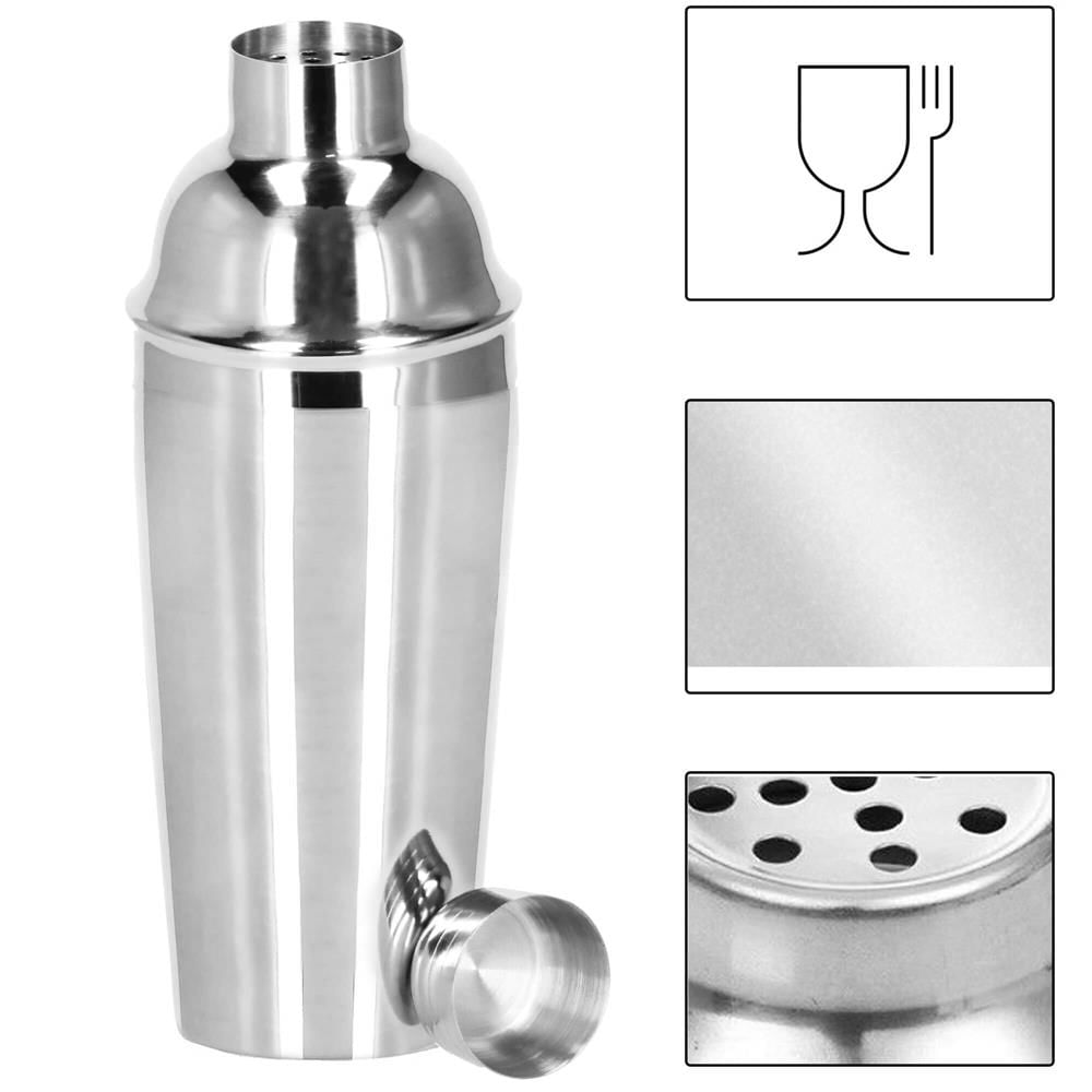Set Cocktail Shaker Kit pentru barmani 550ml, KI22, suport bambus, 9 piese — imaginea 20