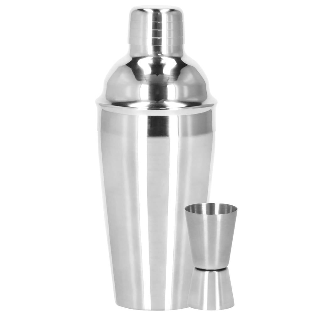 Set Cocktail Shaker Kit pentru barmani 550ml, KI22, suport bambus, 9 piese — imaginea 28