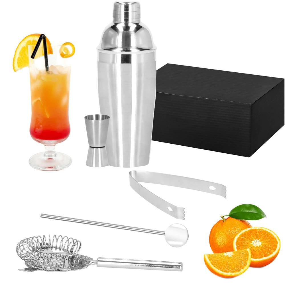 Set Cocktail Shaker Kit pentru barmani 750ml, KI21, 5 piese — imaginea 5