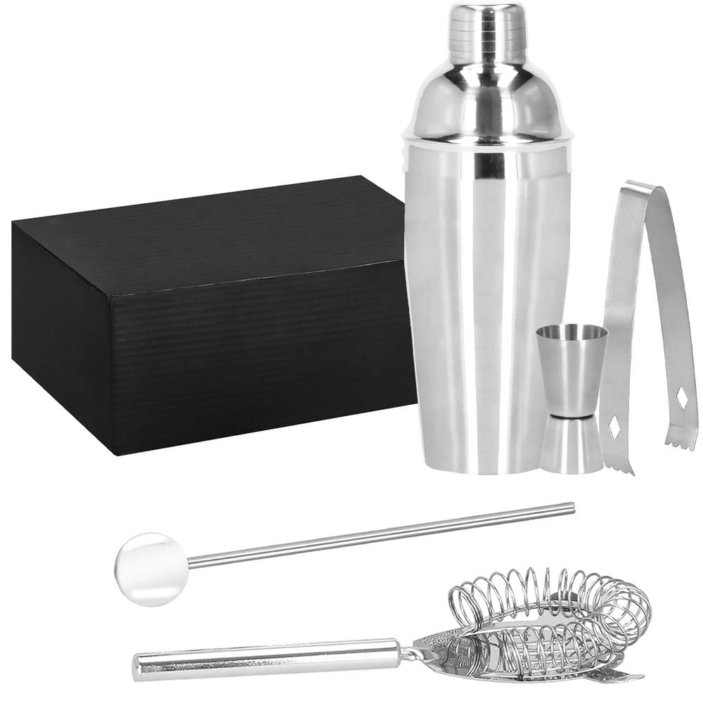 Set Cocktail Shaker Kit pentru barmani 750ml, KI21, 5 piese — imaginea 8