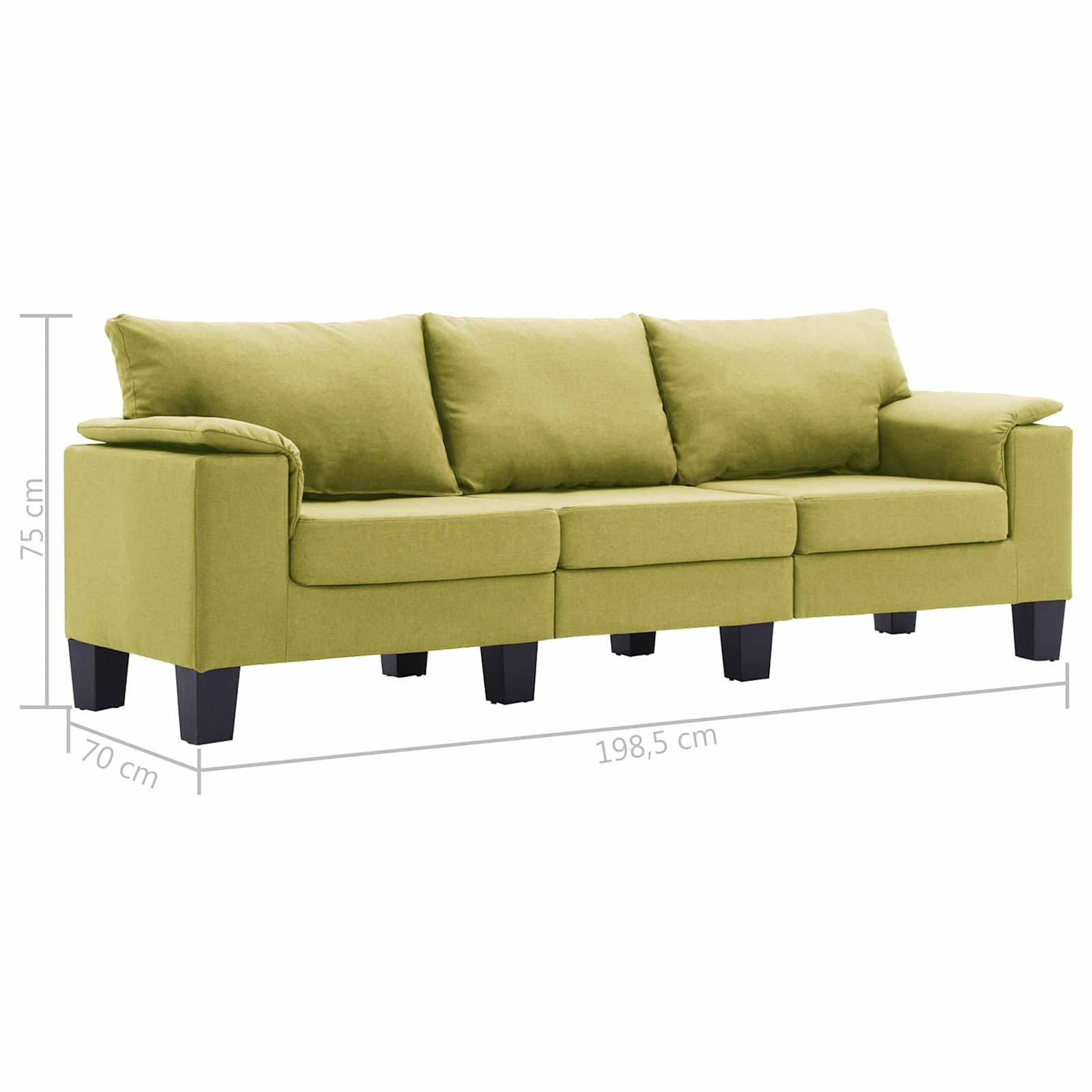 Canapea Verde tesatura — imaginea 7