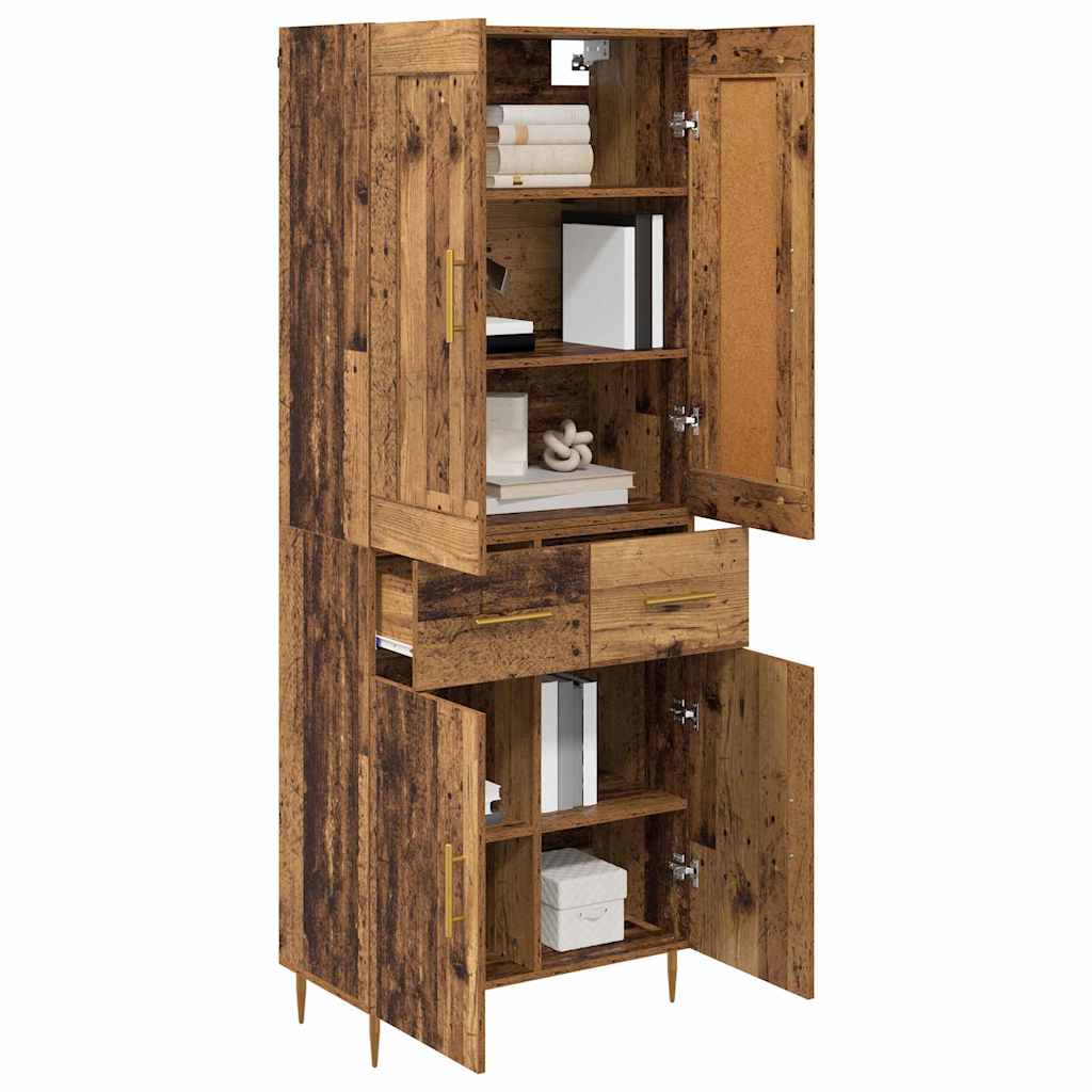 Bufet cu sertar Lemn Vechi 69,5 x 34 x 180 cm Lemn compozit — imaginea 4