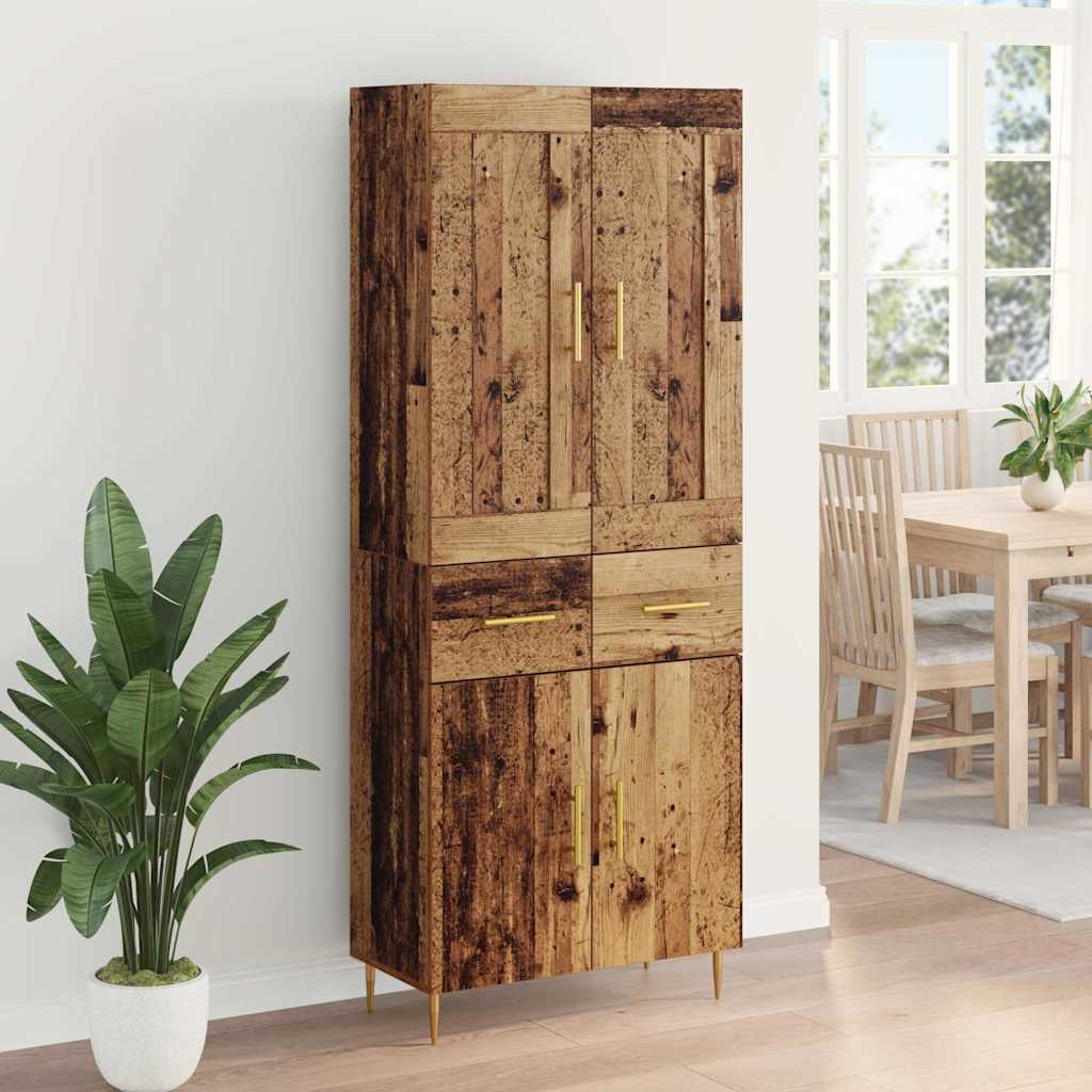 Bufet cu sertar Lemn Vechi 69,5 x 34 x 180 cm Lemn compozit — imaginea 5