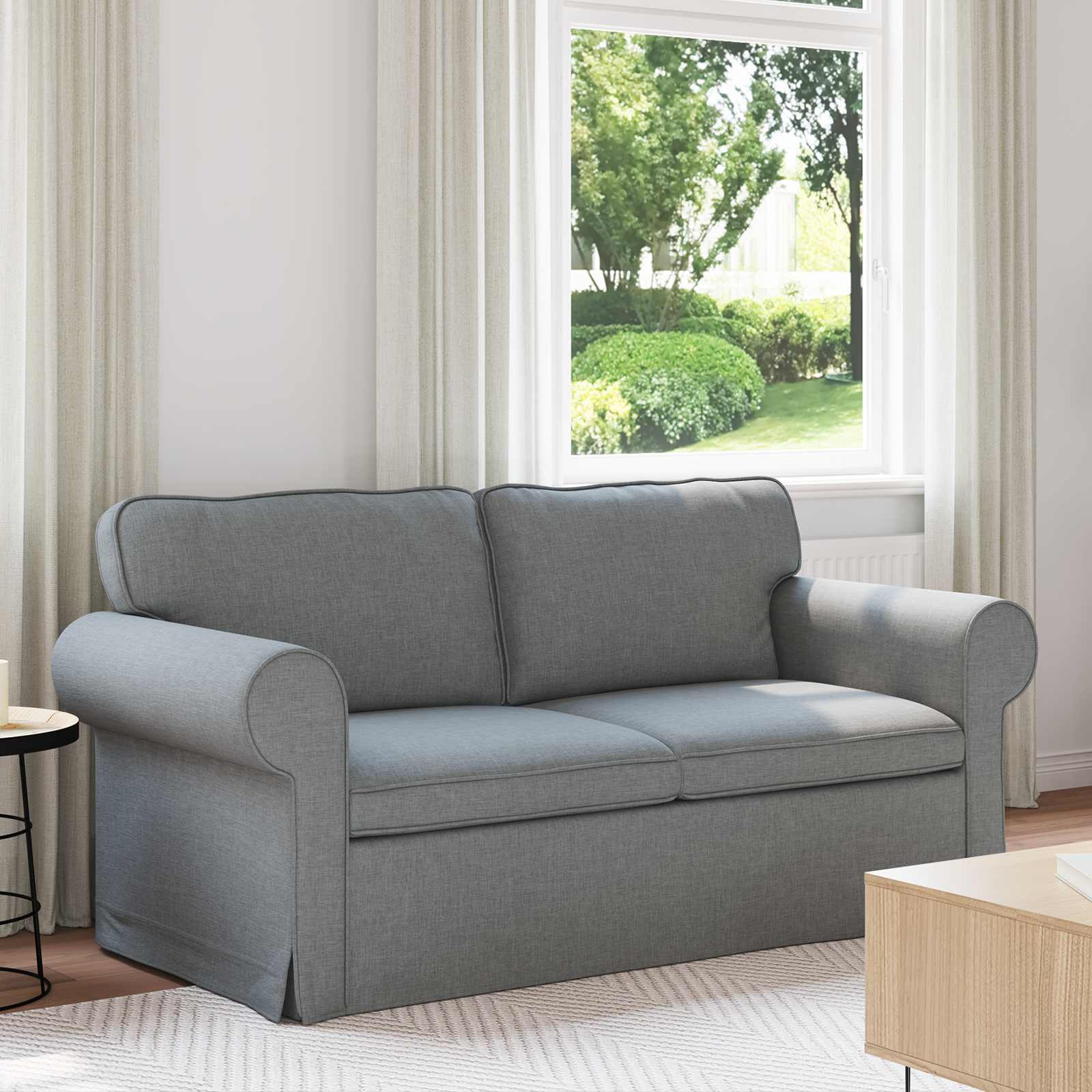 Canapea 140cm Gri deschis Metal