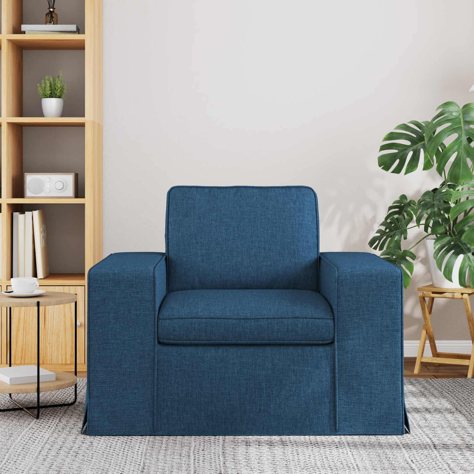 Canapea 60cm albastru Metal — imaginea 3