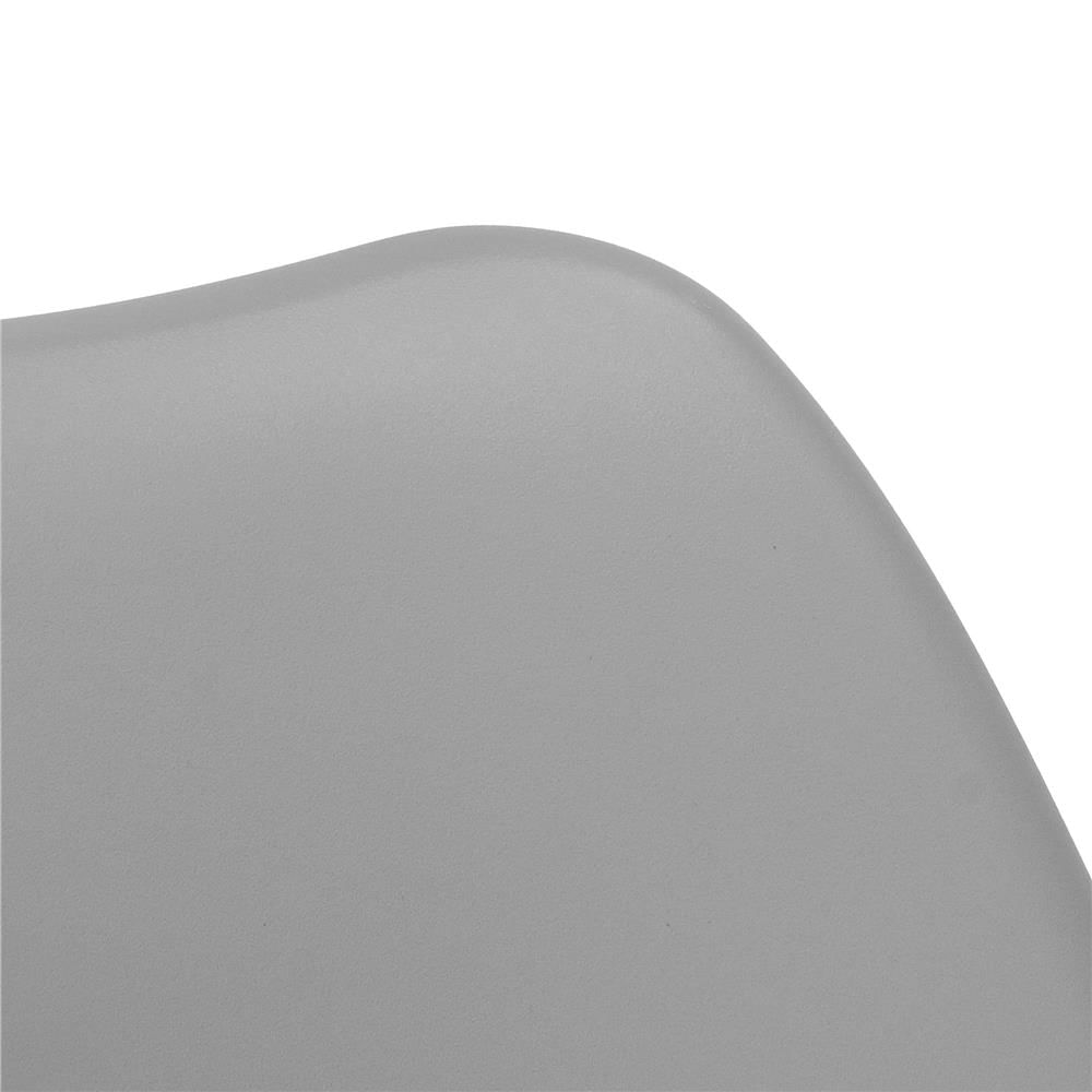 Set 4 scaune dining Verdhe pentru bucatarie cu perna tapitata cu piele ecologica, 44x82cm, gri — imaginea 2