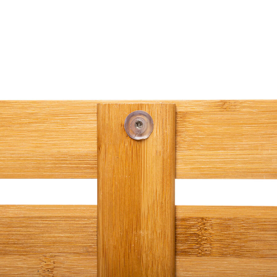 Gratar pentru dus 5Five Ilyan, din bambus, antiderapant, 68x50 cm, natur - imagine 3