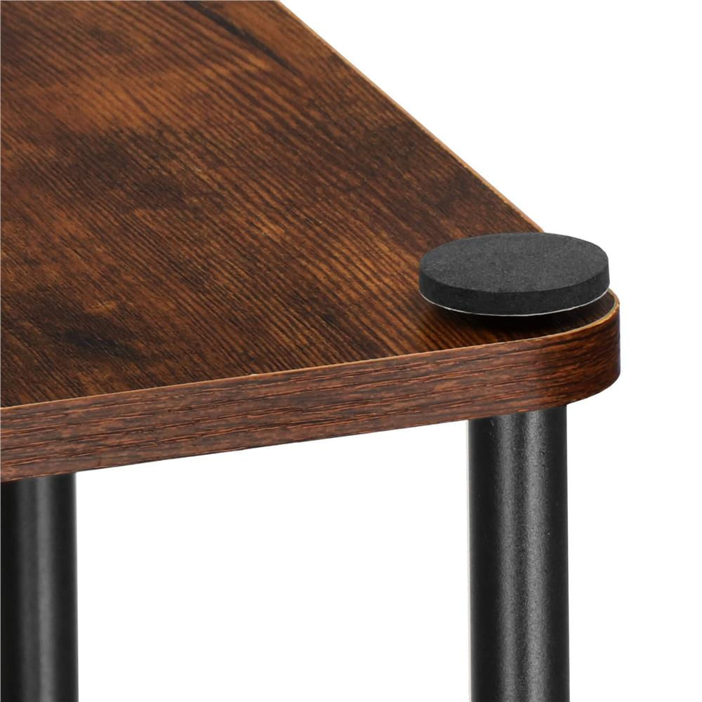 Suport pentru flori, 106x58 cm, negru/maro deschis – 5 rafturi, structura metalica, design modern — imaginea 11
